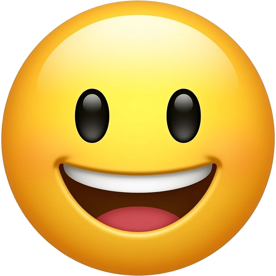 Yellow smiley emoji with good morning breakfast emoji