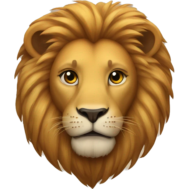A lion shaped heart emoji
