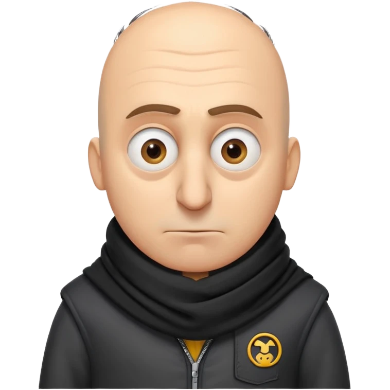 Despicable Me Gru with a big nose emoji