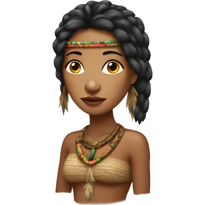 beautiful woman from the Amazon tribe emoji