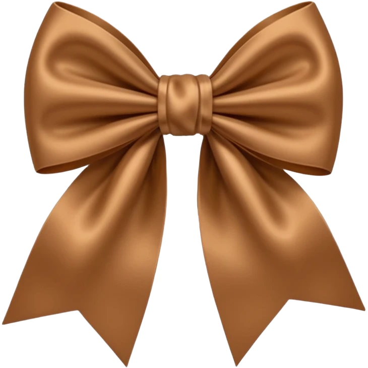 light brown bow emoji