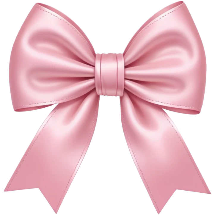 Moño rosa pastel emoji