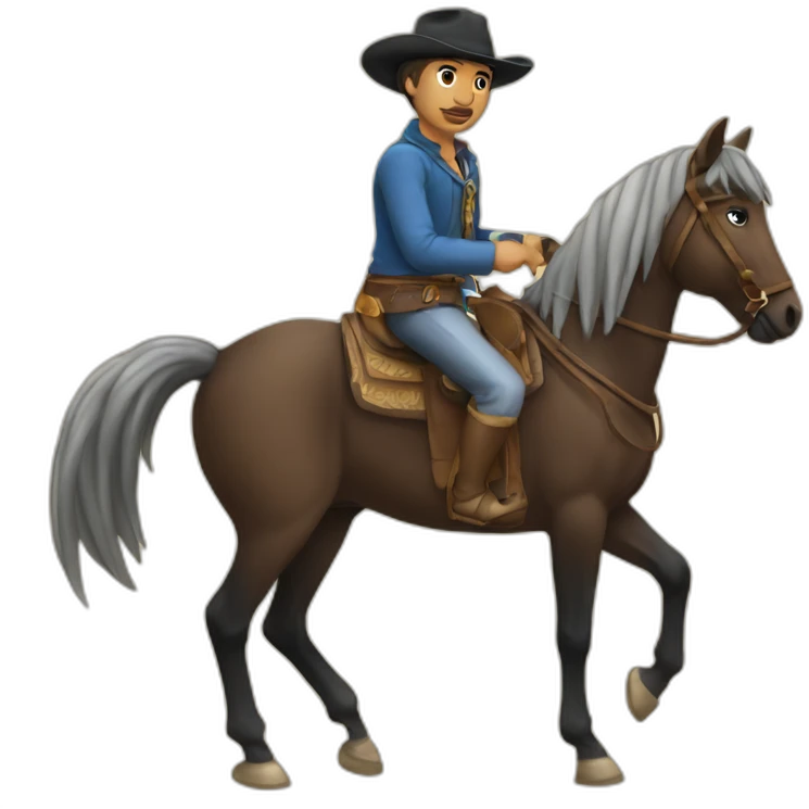 gaucho in a horse emoji