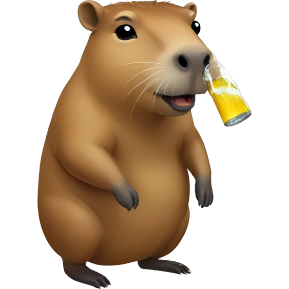 capybara drinking mate emoji