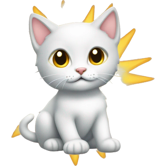 Kitten with sunshine emoji