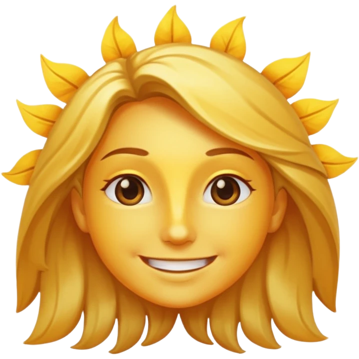 Good morning happy sunshine emoji