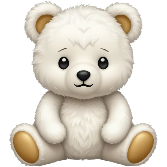 whiteteddy bear  emoji