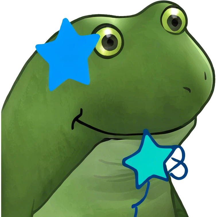 Un globo de estrella metralico azul emoji