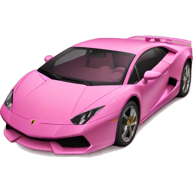 Pink Lamborghini  emoji