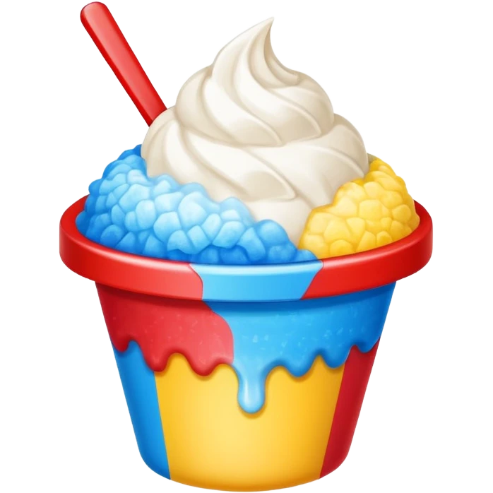 shaved ice
 emoji