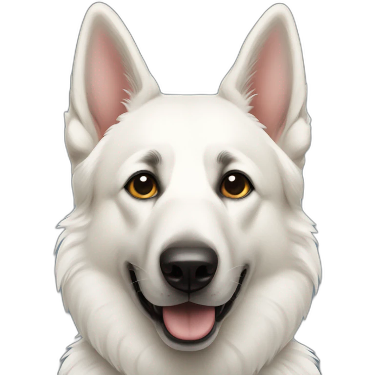 white german shepherd emoji