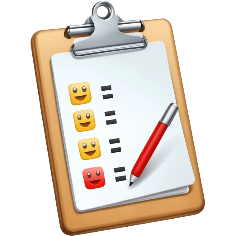 clipboard with a checkmark emoji