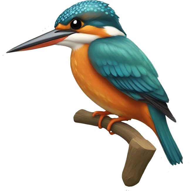 European Kingfisher with spade emoji