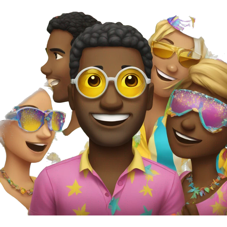 Bahamas new year party emoji