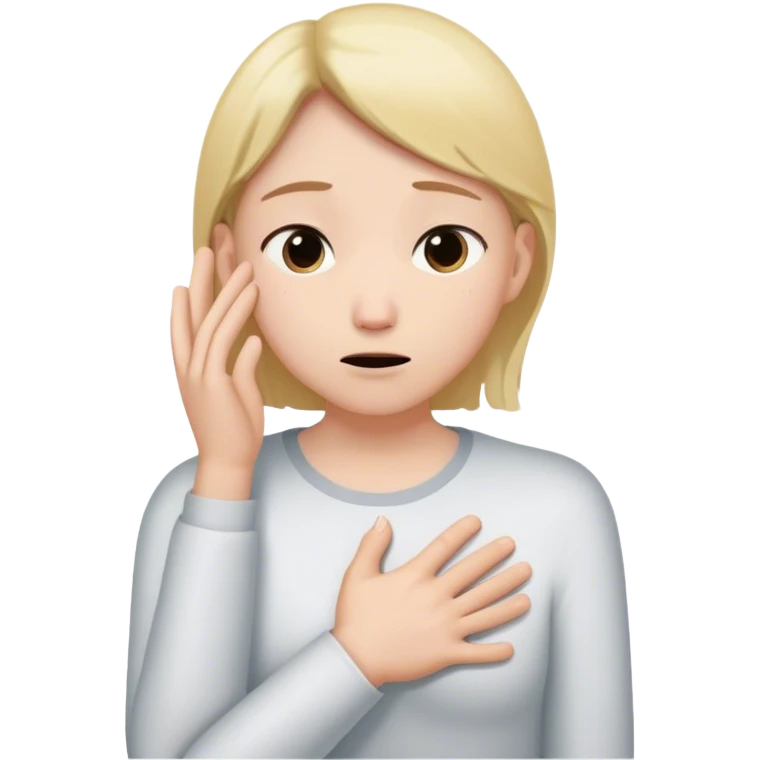 A person stands still, hand on their chest, hesitating between a floating “Yes” and “No.” Their face shows discomfort, but they don’t rush to choose. Nearby, someone looks disappointed but calm. The scene captures **pausing, tolerating discomfort, and making space for others' feelings.** 🚦😣 emoji