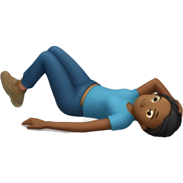 woman on the ground emoji