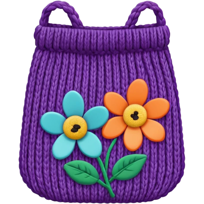 flower Knitted Bag emoji