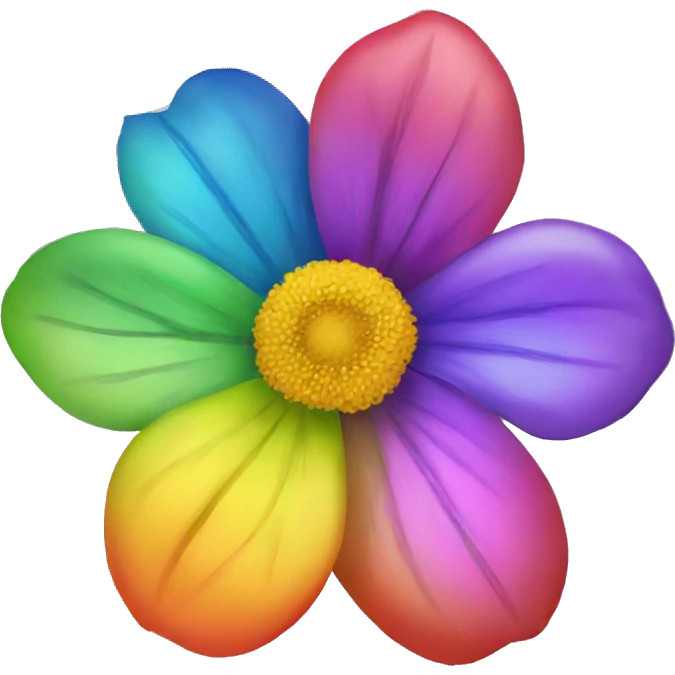 flower rainbow emoji