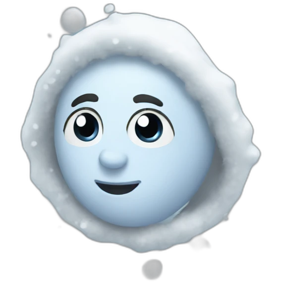 White snow emoji