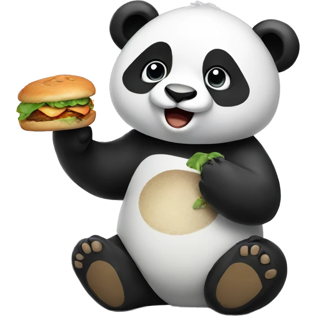 PANDA WITH FOOD  emoji