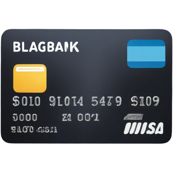 BLAG bank credit card  emoji