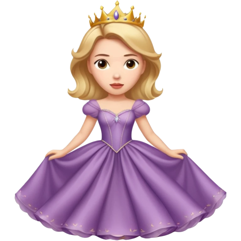 Scarlett Johansson in a princess dres emoji