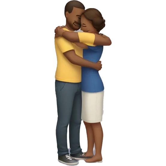 Couple hugging emoji