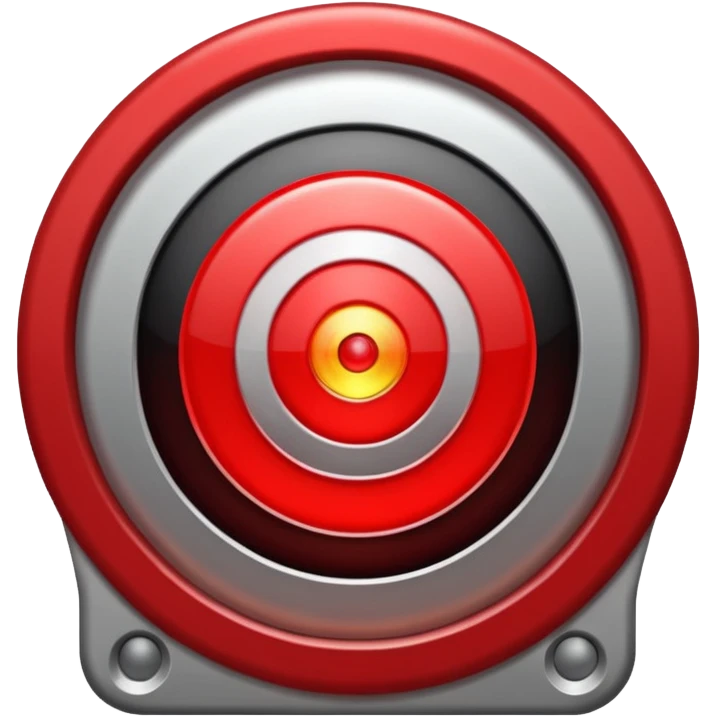Moving target with blinking light emoji