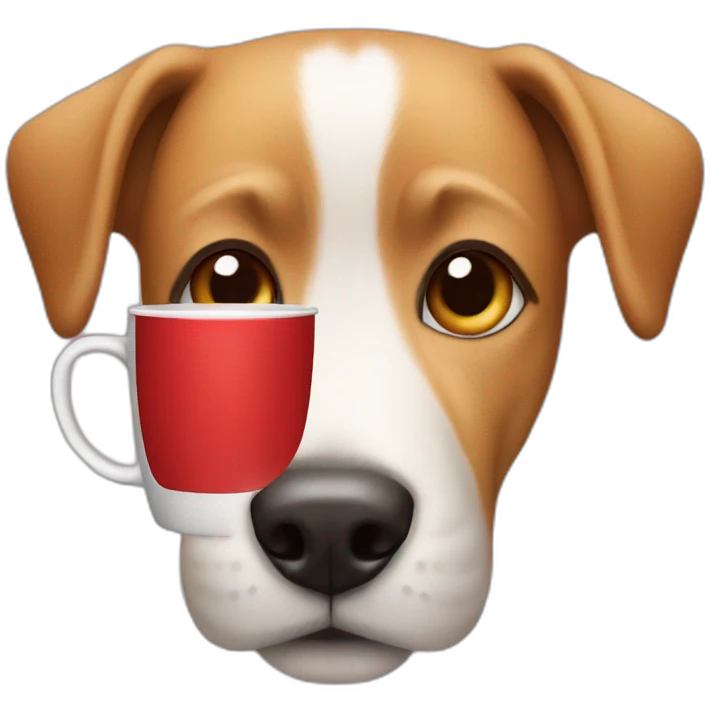 dog with red cup emoji