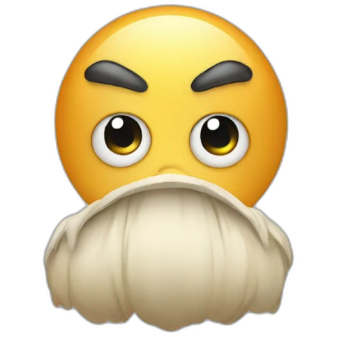 Grumpy bladder emoji