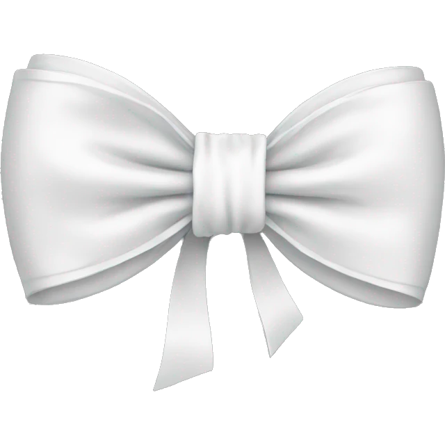 White bow emoji