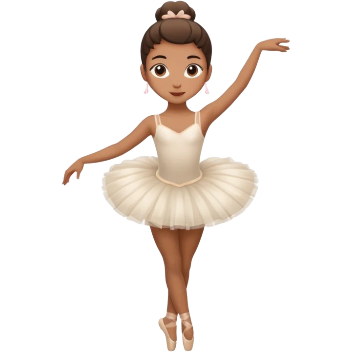 a capuchino head and the body ballerina and add face emoji