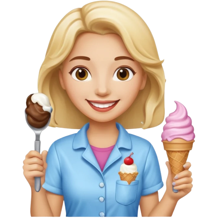 Ice Cream Vendor woman  emoji