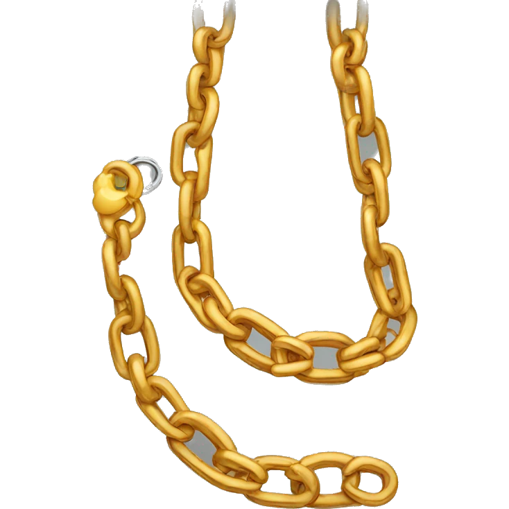 Fat guy with a fat chain emoji