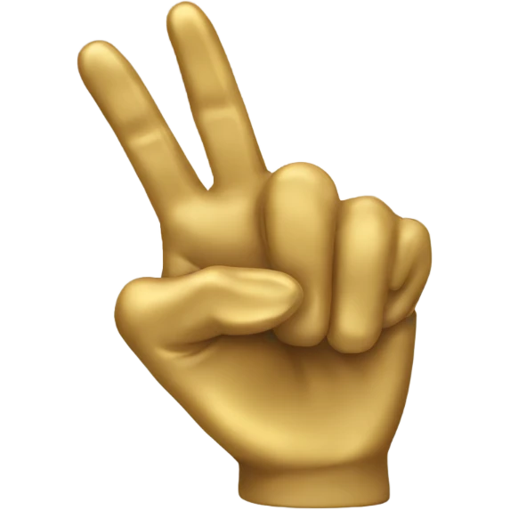 golden hand pointing emoji