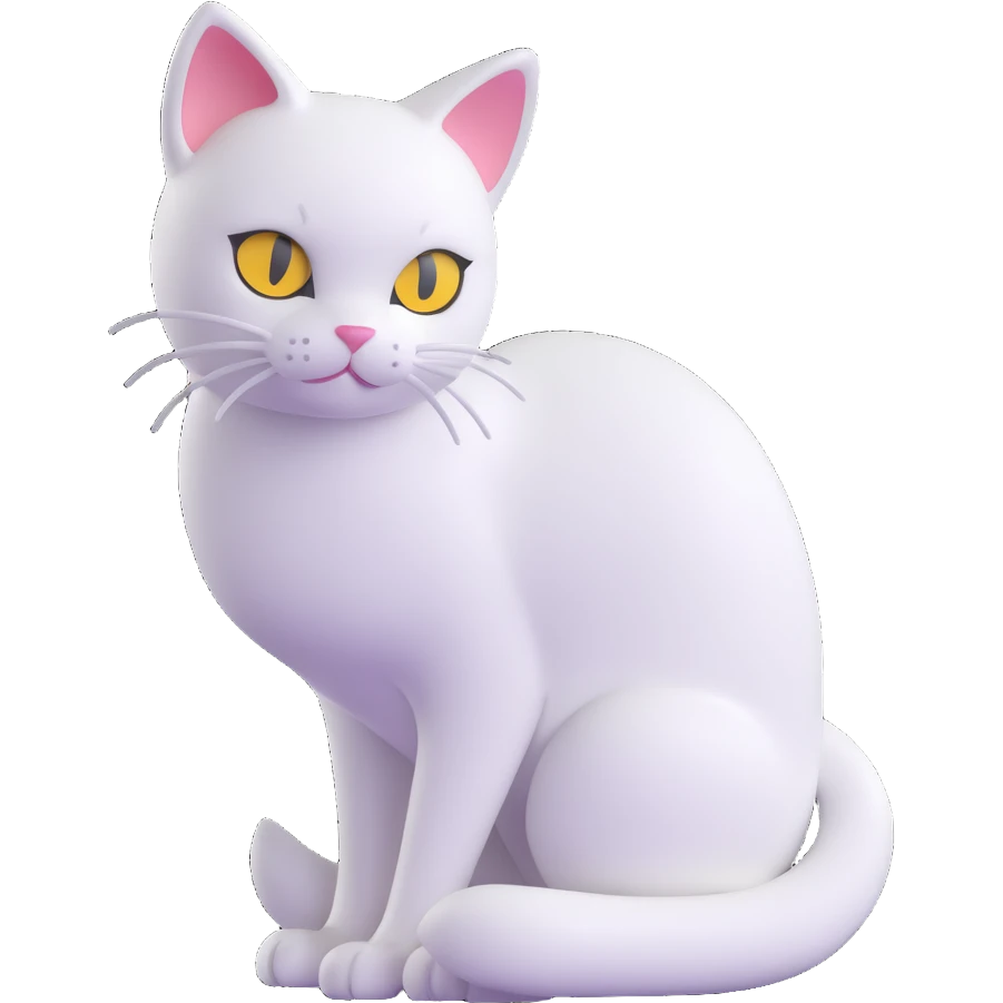 white cat emoji