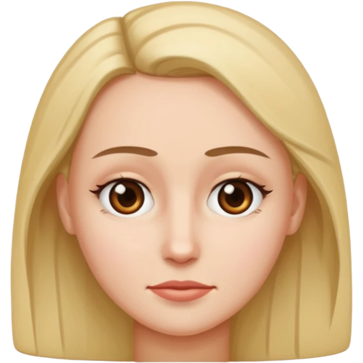 close-up of woman forehead, only face, no body, zoomed in emoji