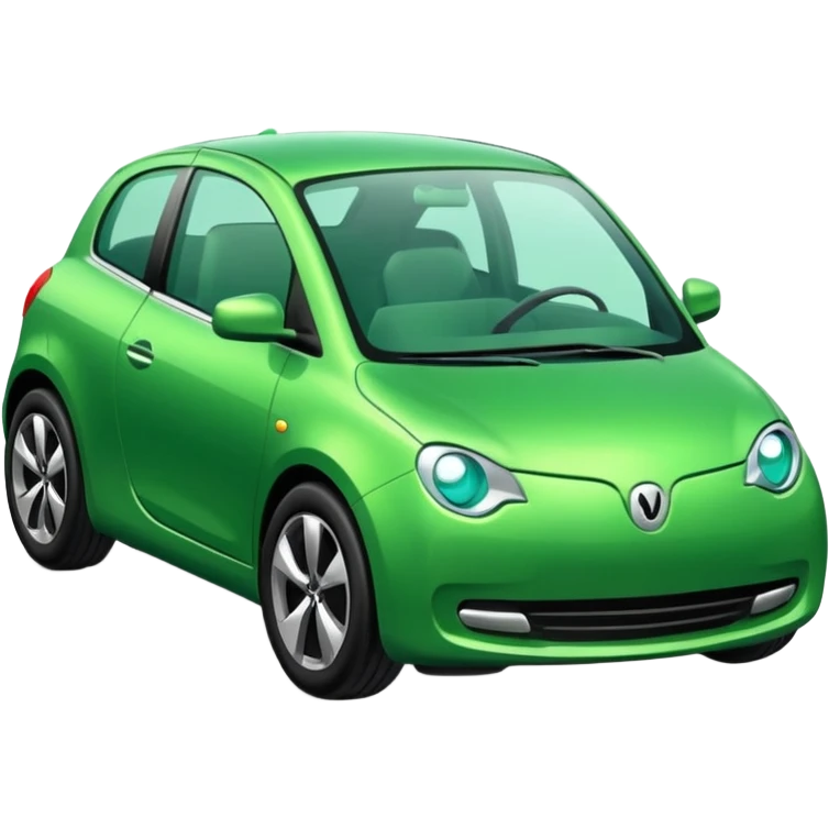 auto verde nuevo emoji