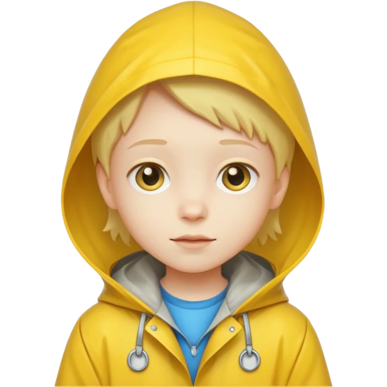 kid with raincoat emoji