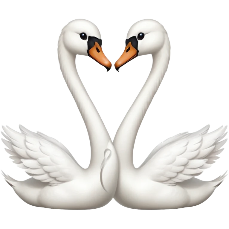 Couple swan emoji emoji
