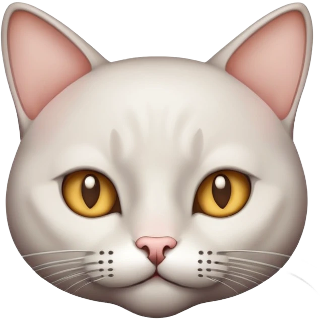 Лысый кот с усами emoji