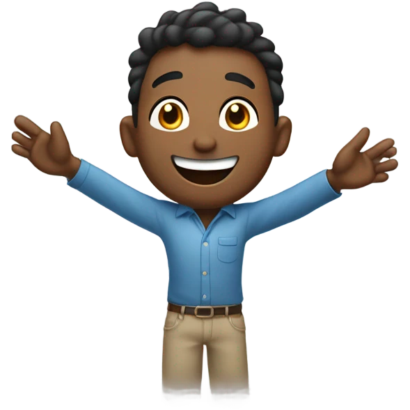 Give me a SUPER SUPER SUPER HAPPY MAN emoji