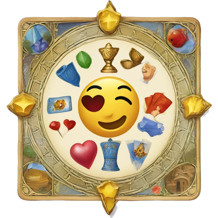 Carte du jeu de société français le Tarot emoji