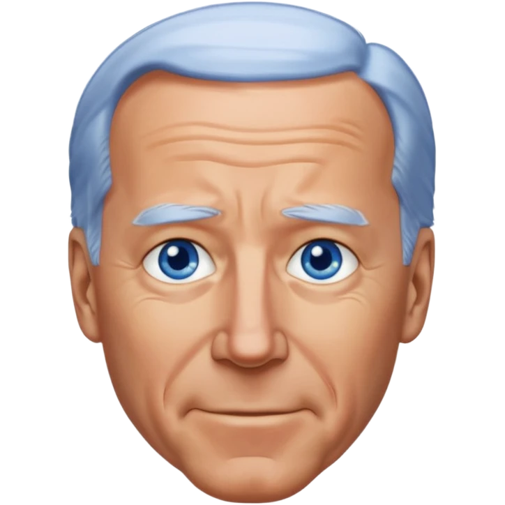 Joe Biden with blue eyes emoji