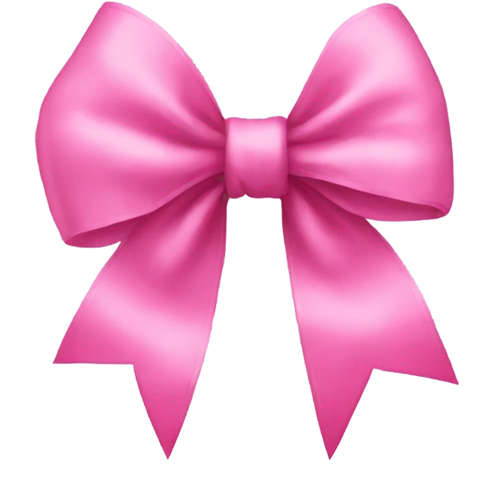 Pink bow emoji