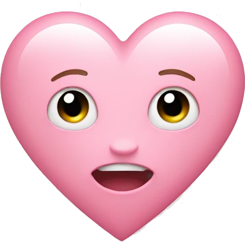 Heart light pink emoji