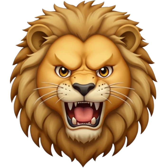 Aggressive Lion emoji
