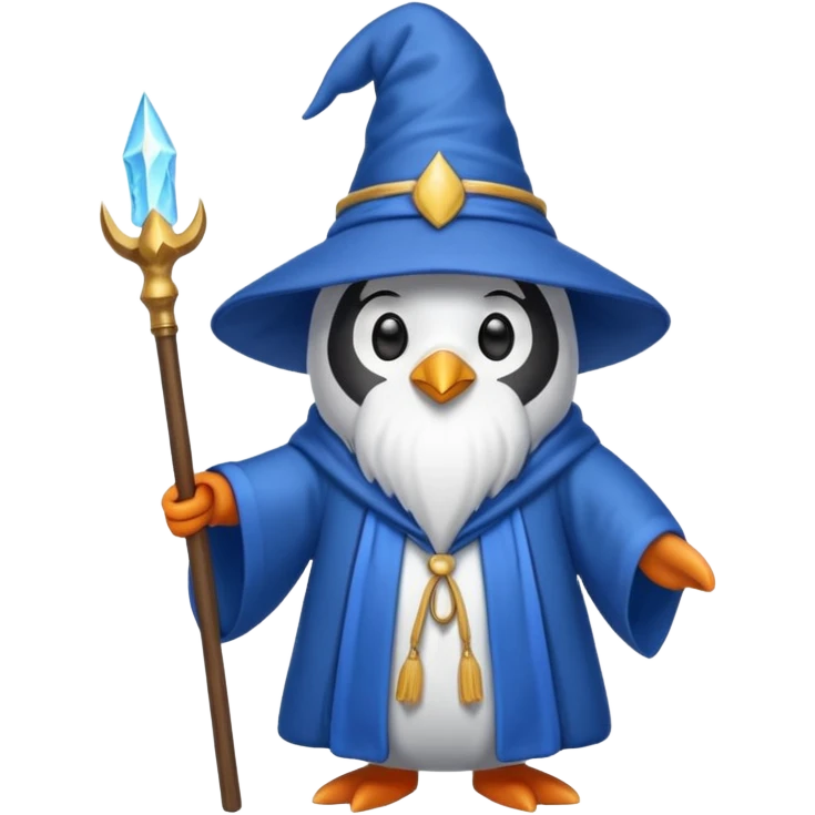 Penguin Wizard emoji