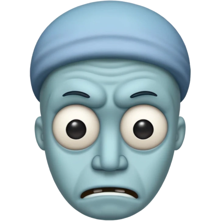 BLUE SQUIDWARD emoji