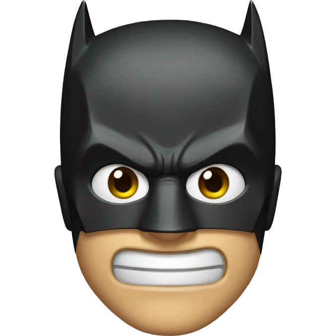Batman face emoji